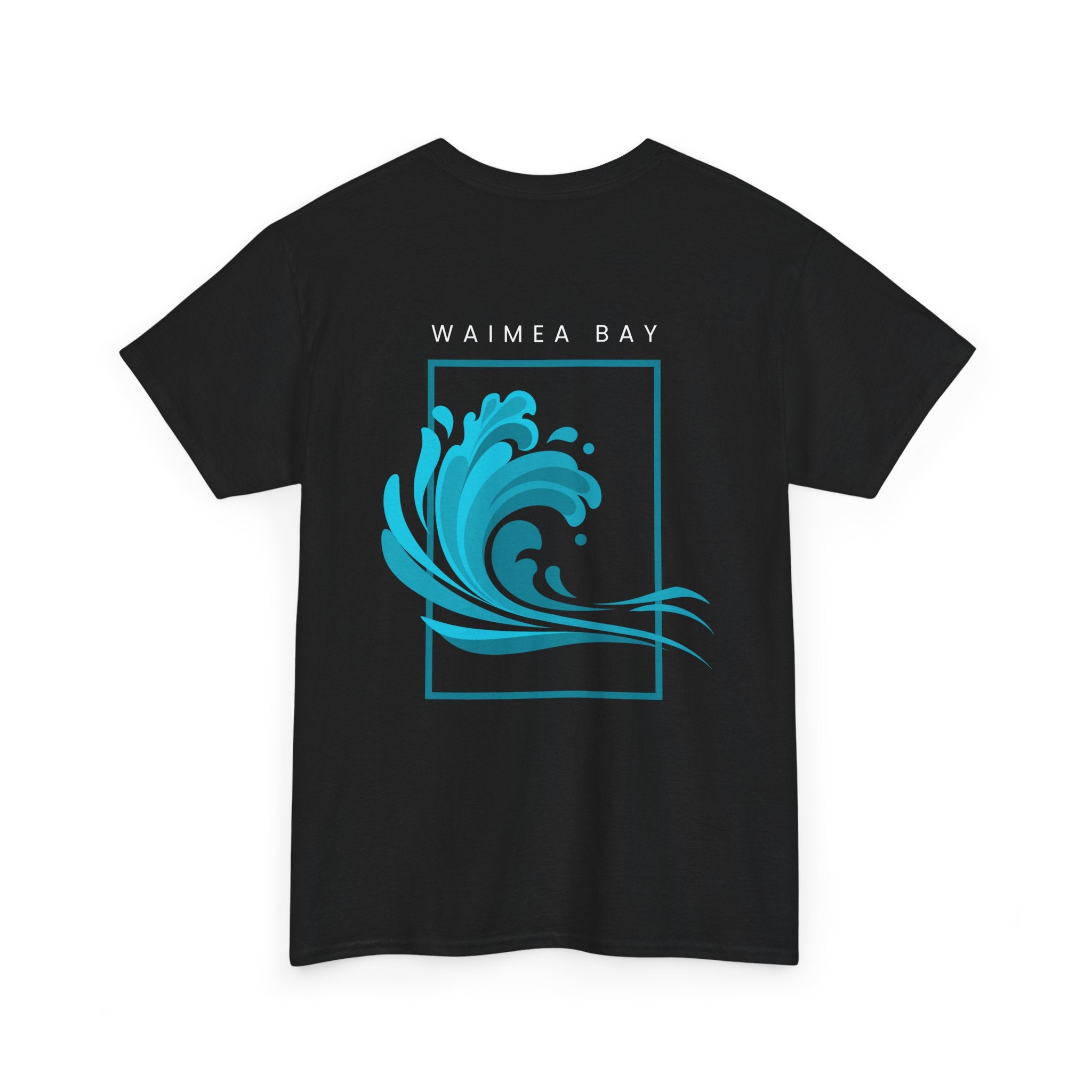 Waimea Bay Wave T-Shirt — Blue Surf Graphic Tee