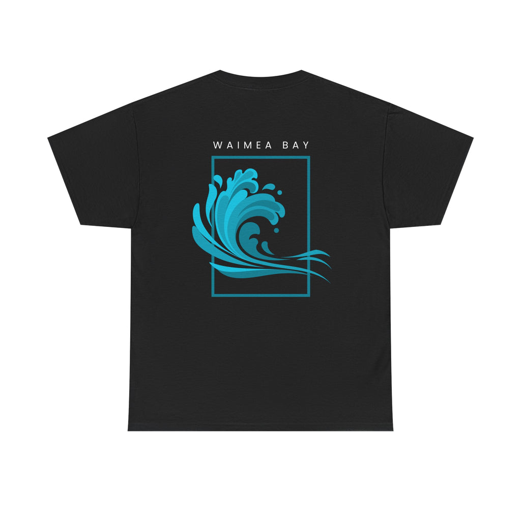 Waimea Bay Wave T-Shirt — Blue Surf Graphic Tee